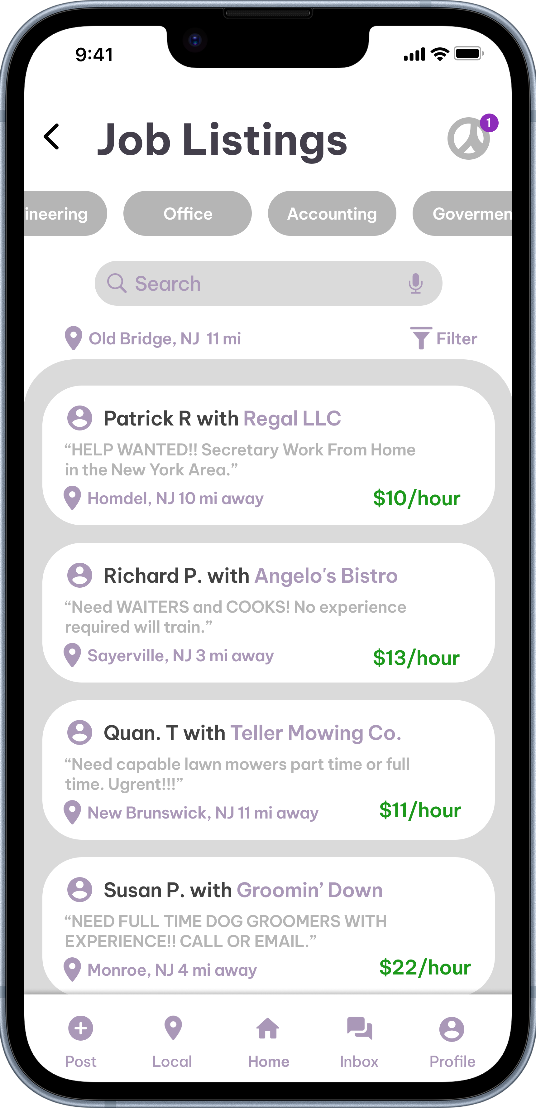 Craigslist redesign screen 3