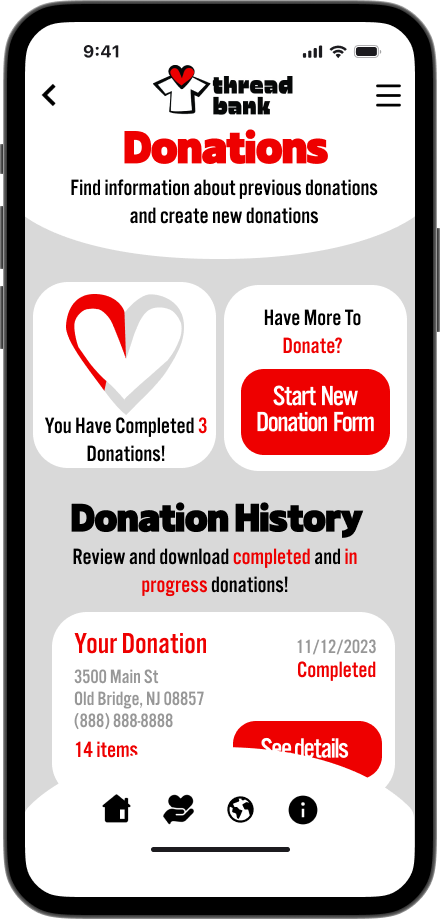 Thread Bank app screen 4
